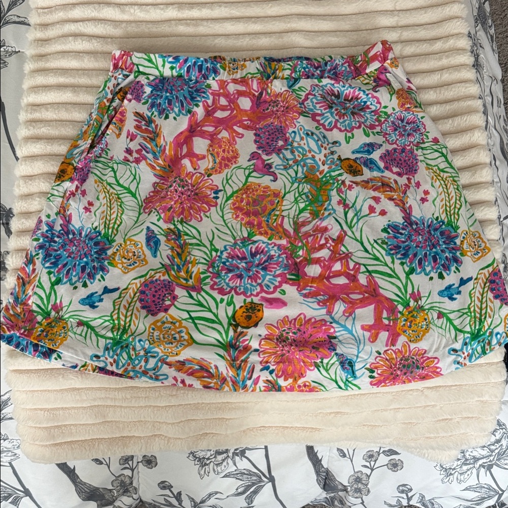 Fresh Produce Colorful Floral A-Line Skirt